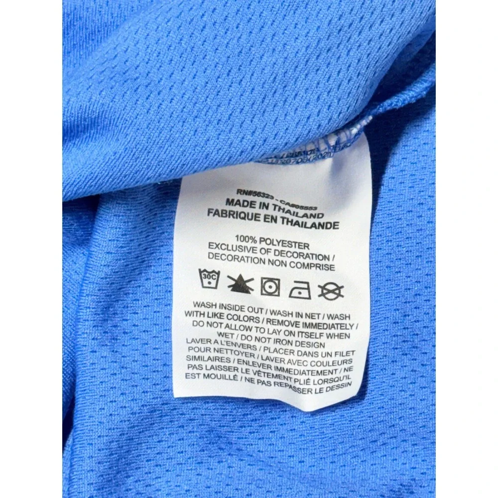 Jordan UCLA Bruins Mens Medium Blue Long Sleeve Snap Mock Neck Training Top